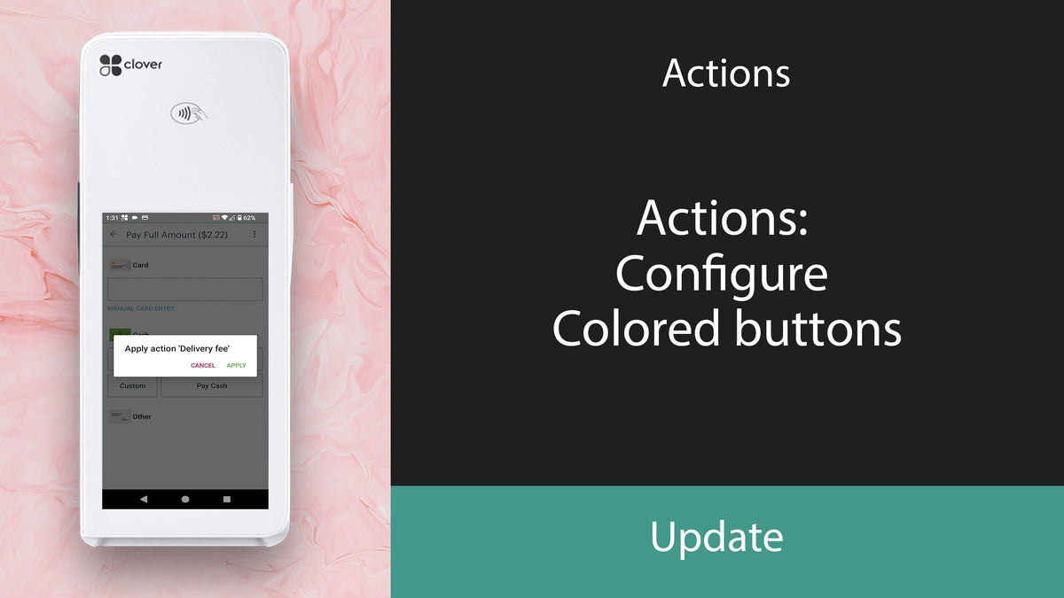 Actions: Configure Colored buttons – PayPlaxe