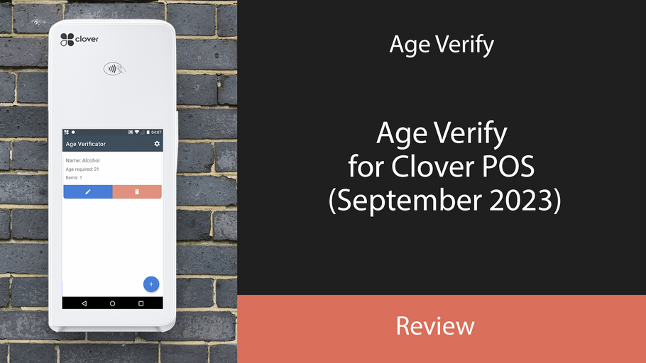 Age Verify for Clover POS (September 2023)