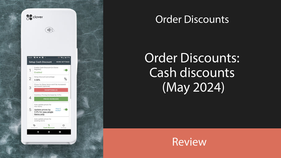 Order Discounts: Cash discounts (May 2024)