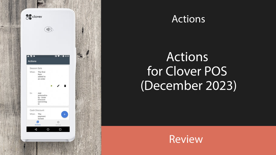 Actions for Clover POS (December 2023)