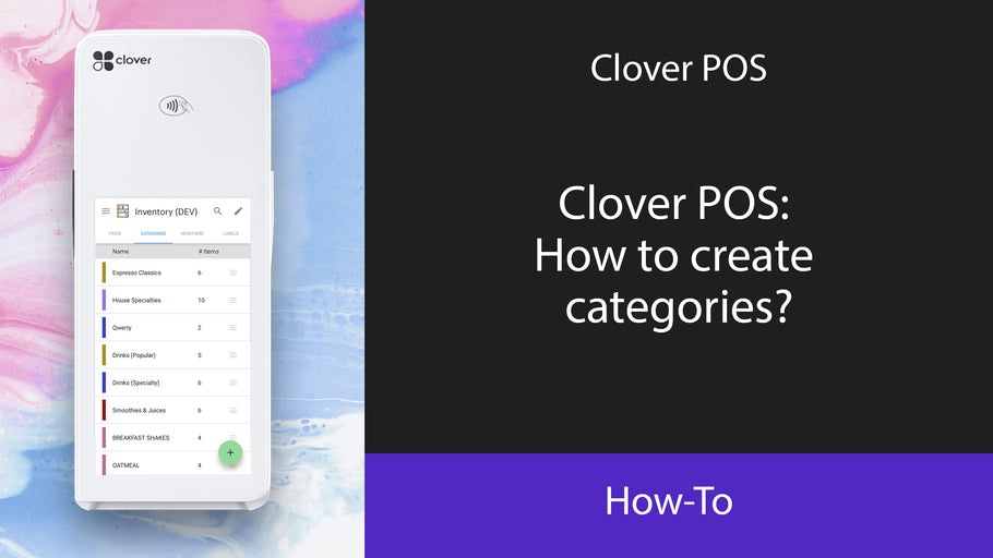 Clover POS: How to create categories?