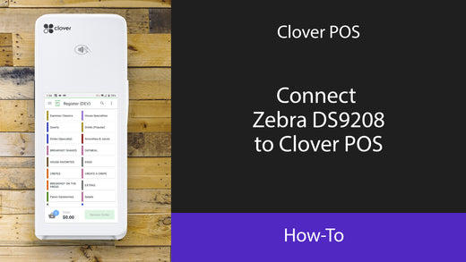 Connect Zebra DS9208 to Clover POS