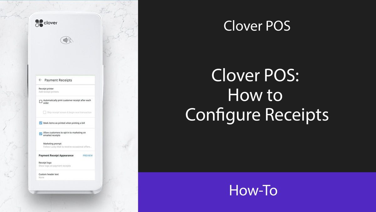 Clover POS: How to Configure Receipts – PayPlaxe
