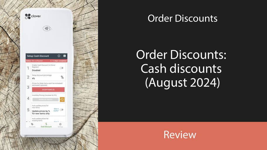 Order Discounts: Cash discounts (August 2024)