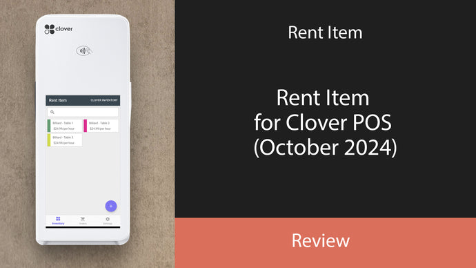 Rent Item for Clover POS (October 2024)