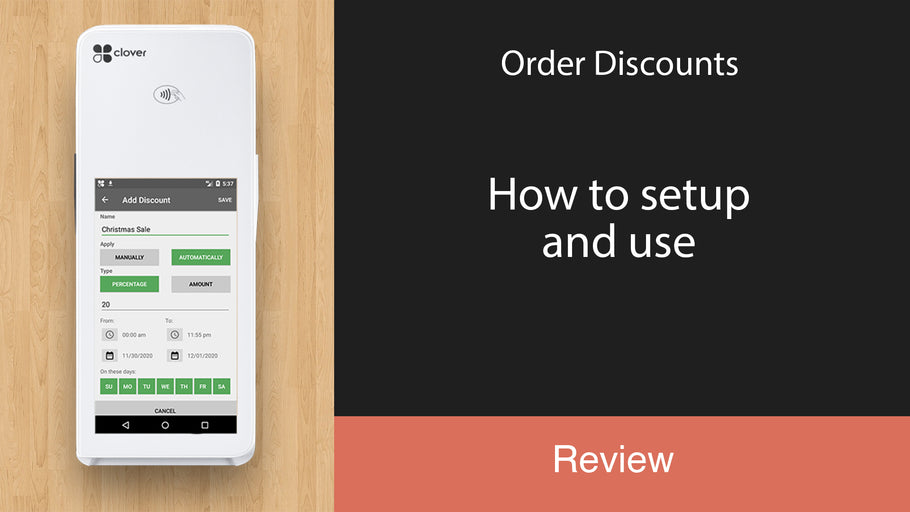 Order Discounts: How to setup and use