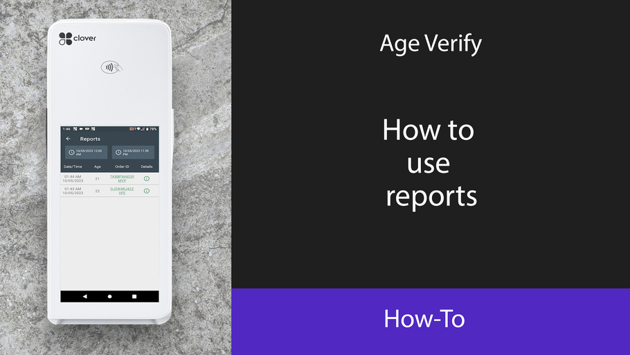 Age Verify: How to use reports