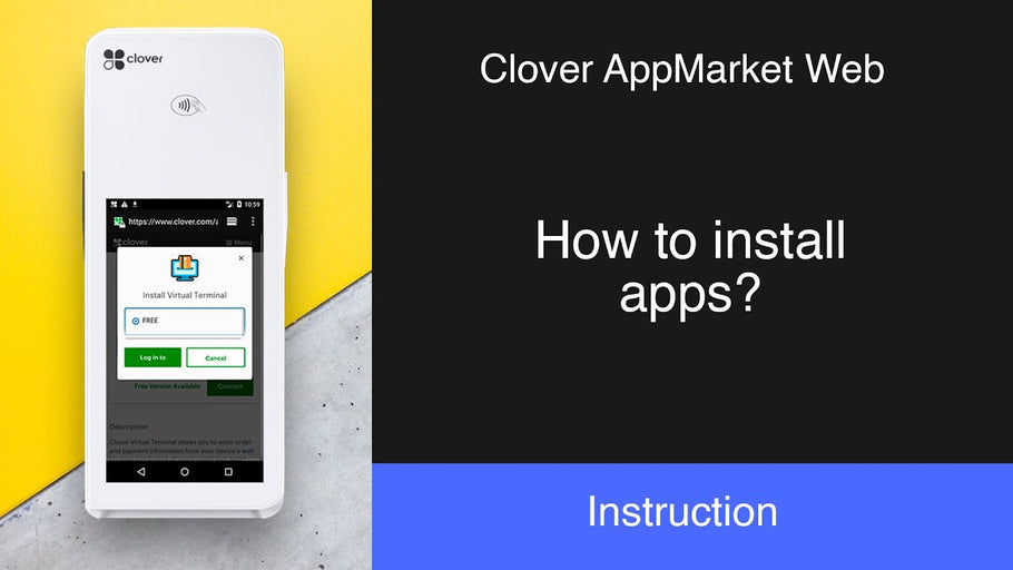 Clover AppMarket Web: How to search & install apps on Clover POS?