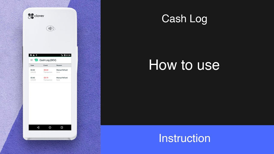 Clover Cash Log: How to use?