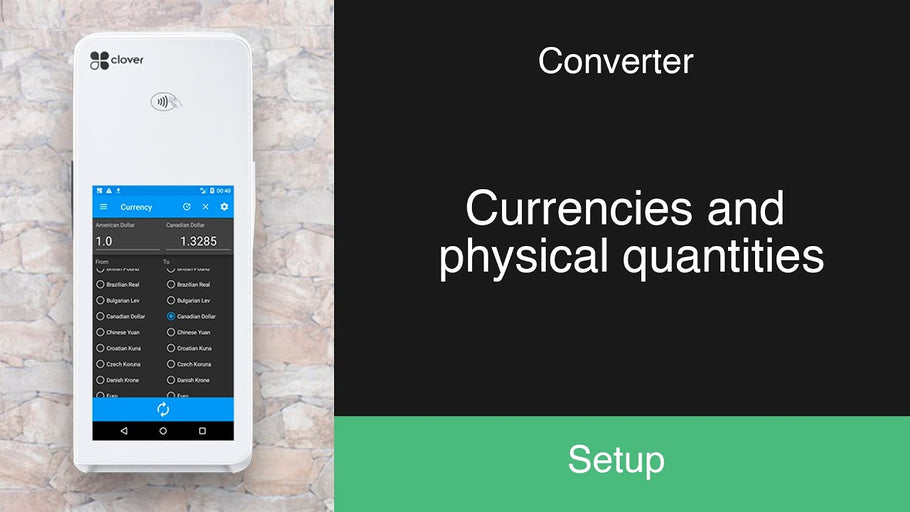 Converter: Currencies and physical quantities