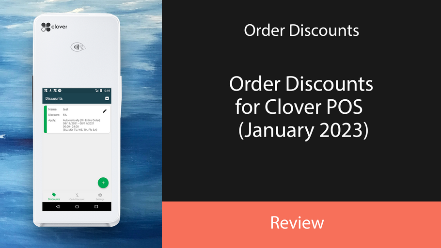 Order Discounts for Clover POS (January 2023)