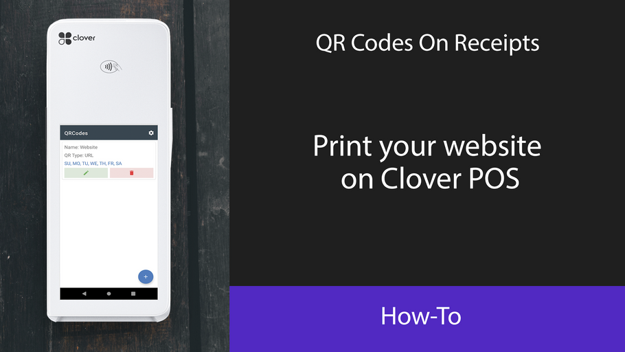 Print your website on Clover POS