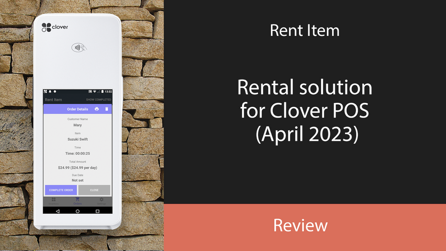 Rent Item: Rental solution for Clover POS (April 2023)