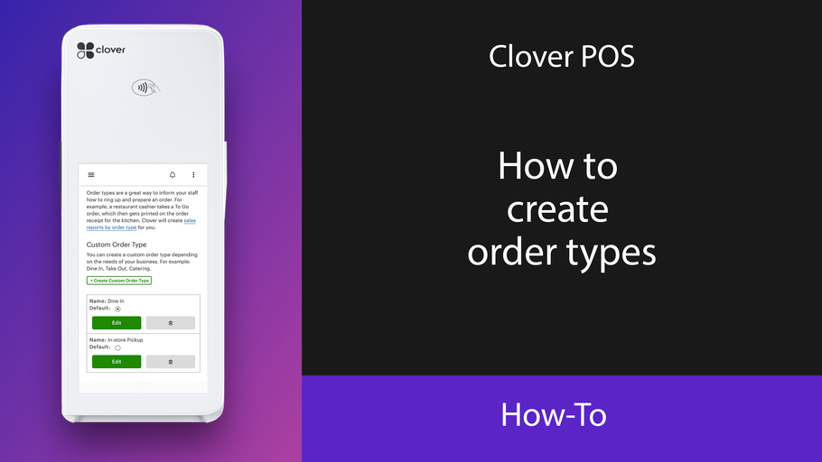 How to create order types